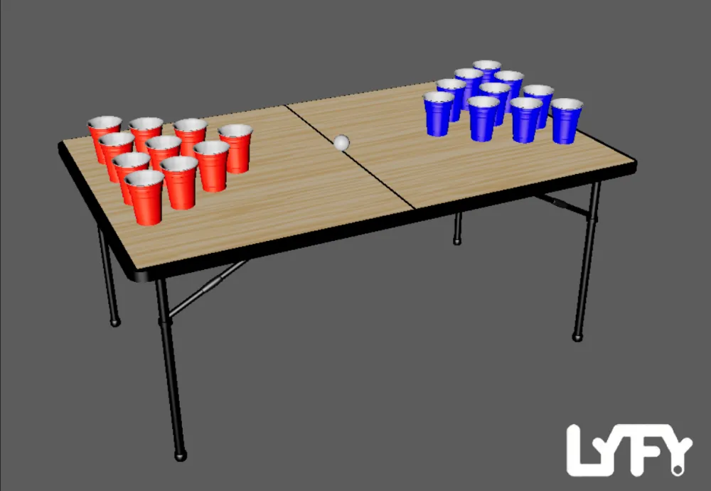 Beer pong prop model &mdash; LYFY